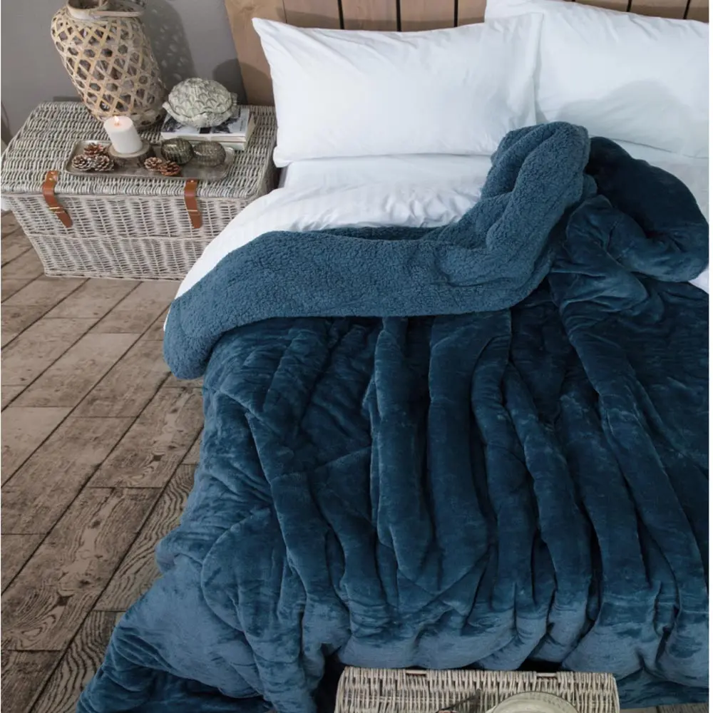Κουβερτοπάπλωμα Cozy Υπέρδιπλο Πετρόλ 220 x 240 cm