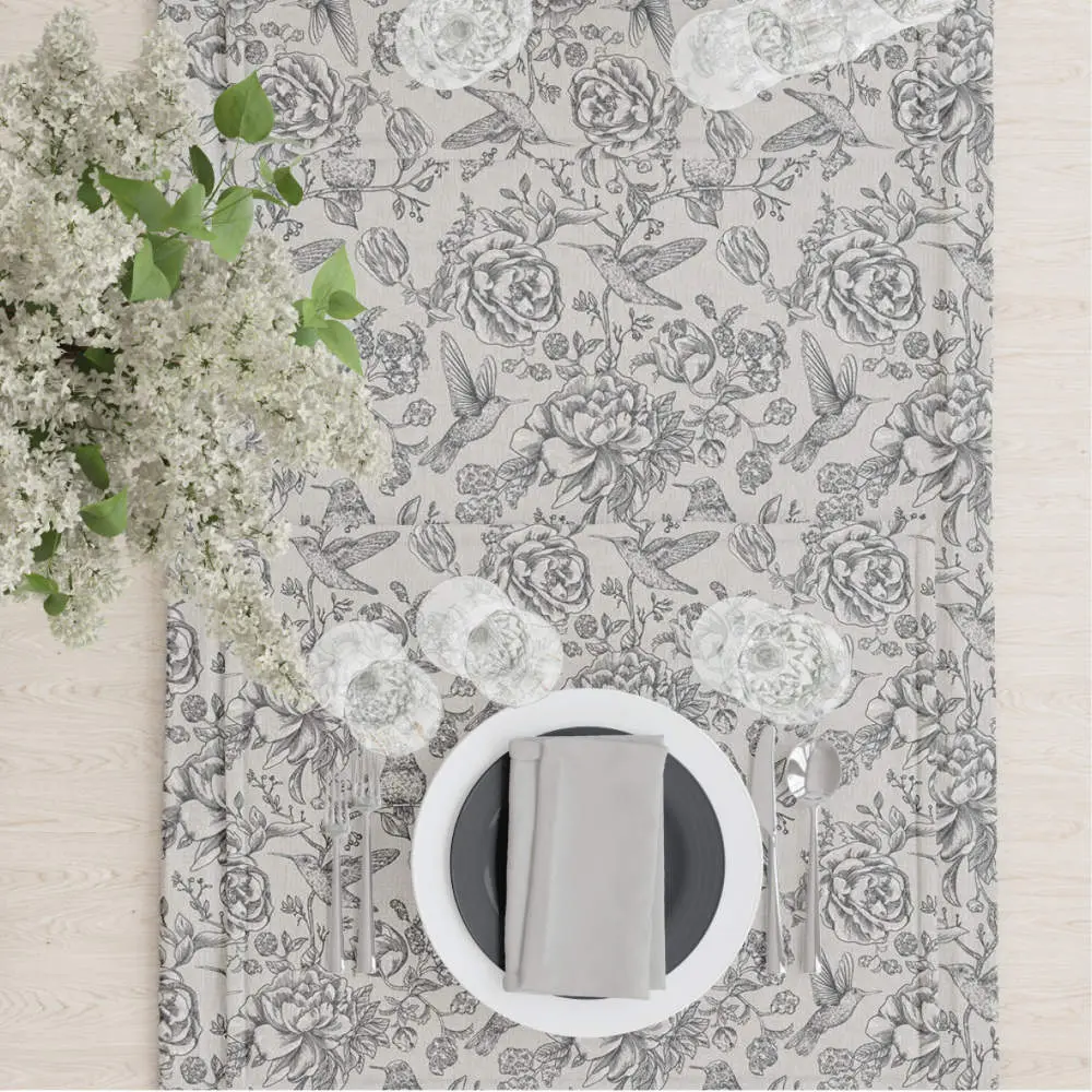 Τραβέρσα Antoinette 50 x 140 cm Μαύρο