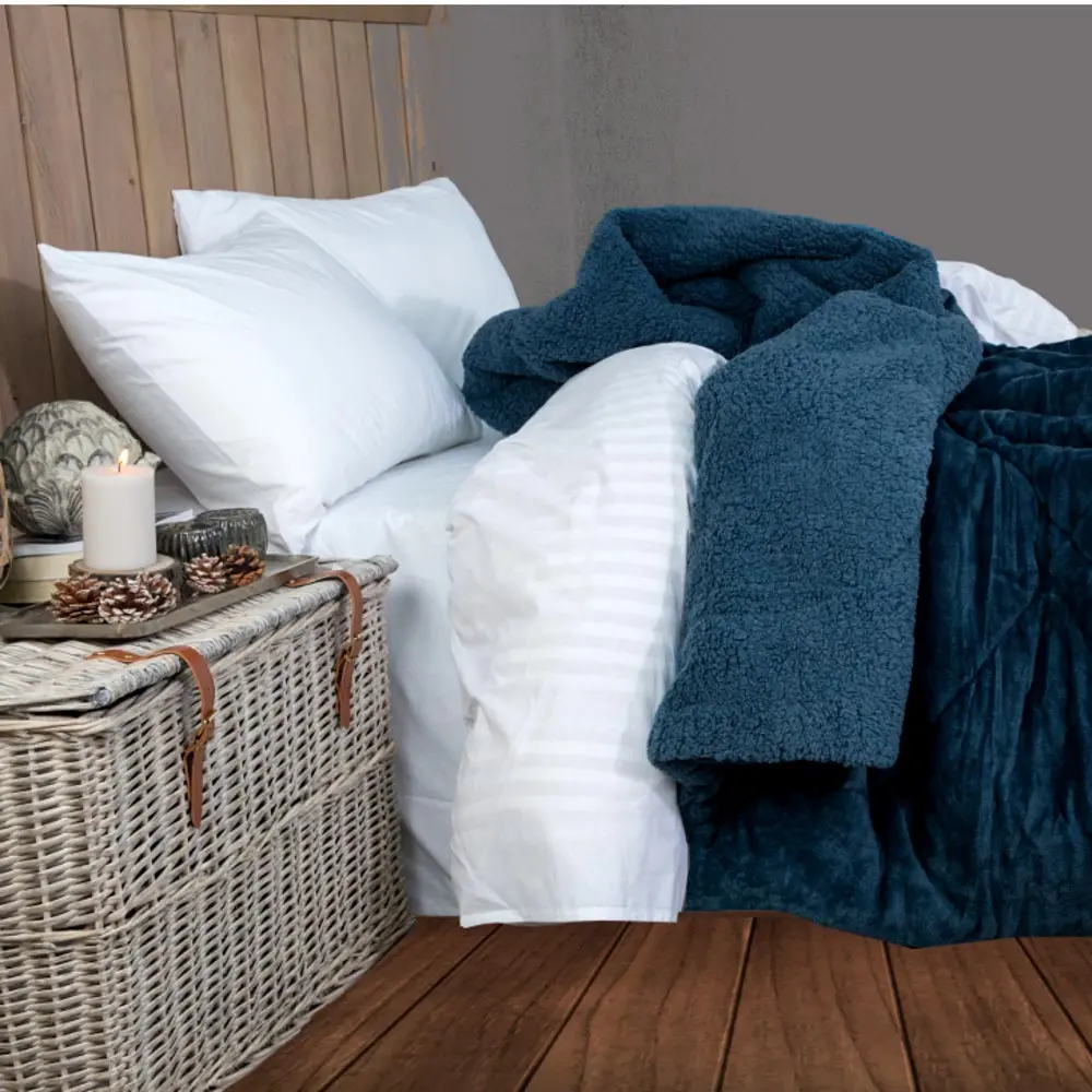 Κουβερτοπάπλωμα Cozy Υπέρδιπλο Πετρόλ 220 x 240 cm