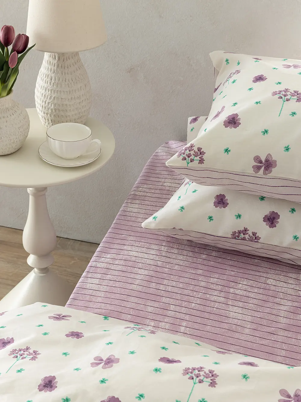 Σετ Υπέρδιπλα Σεντόνια Fashion Life 240x265 FL6313 Χωρίς Λάστιχο Ροζ