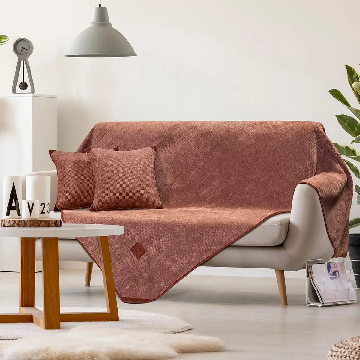 Beauty Home Ριχτάρι Διθέσιο Tabac Art 8405 180x250 Κεραμιδί      