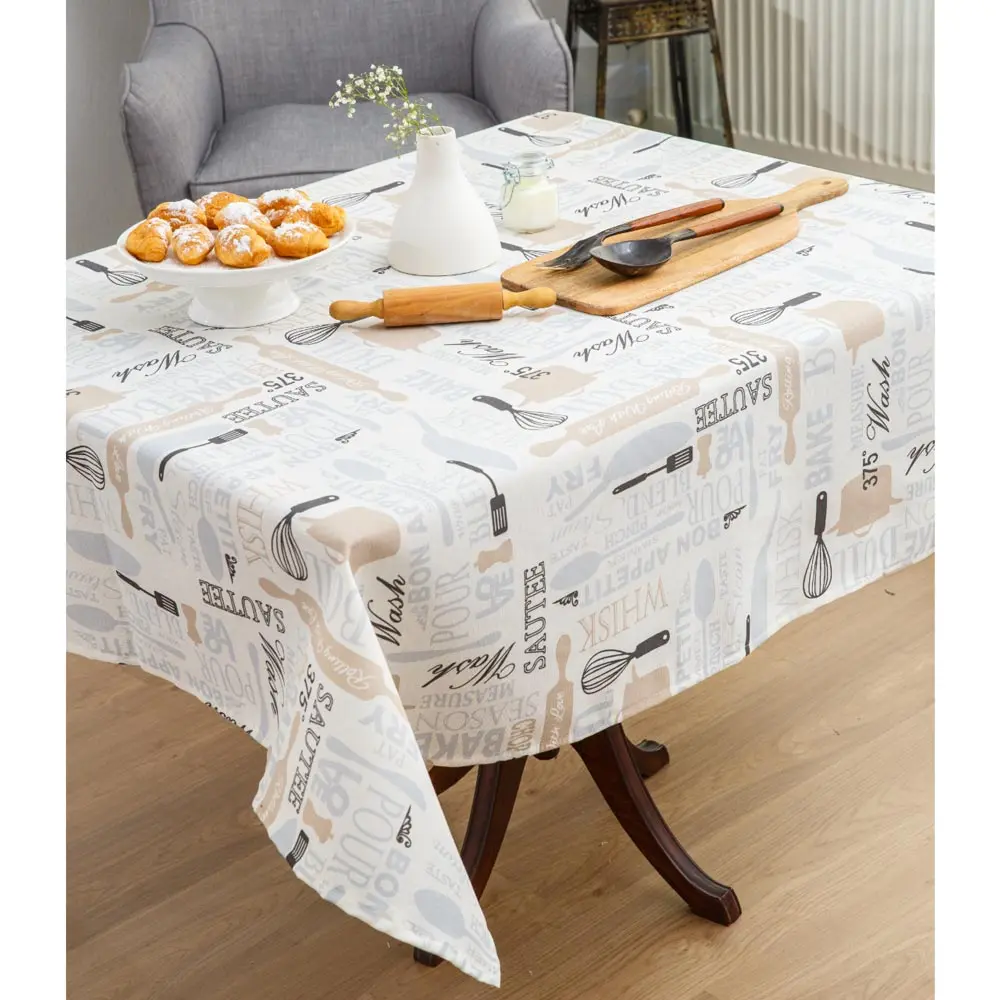 Τραπεζομάντηλο Bon Apetit Εκρού 140 x 140 cm
