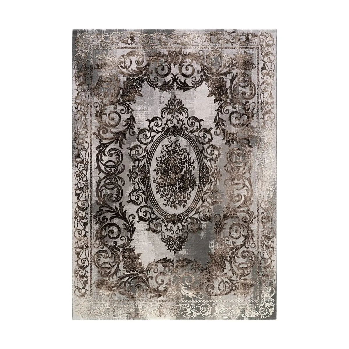 Beauty Home Χαλί Stylish Art 9418 140x190  Γκρι,Μπεζ      