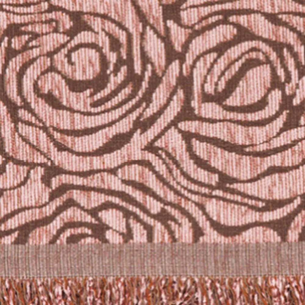 Ριχτάρι Σενίλ Τετραθέσιο Roses Ροζέ 180 x 350 cm