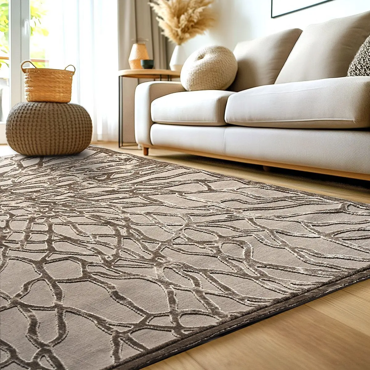 Beauty Home Χαλί Nouvelle Art 9924 165x230 Μπεζ      