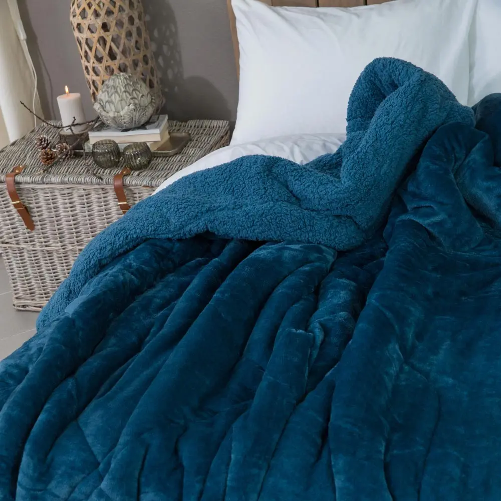 Κουβερτοπάπλωμα Cozy Υπέρδιπλο Πετρόλ 220 x 240 cm