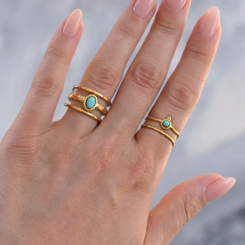 Aqua Gem Ring