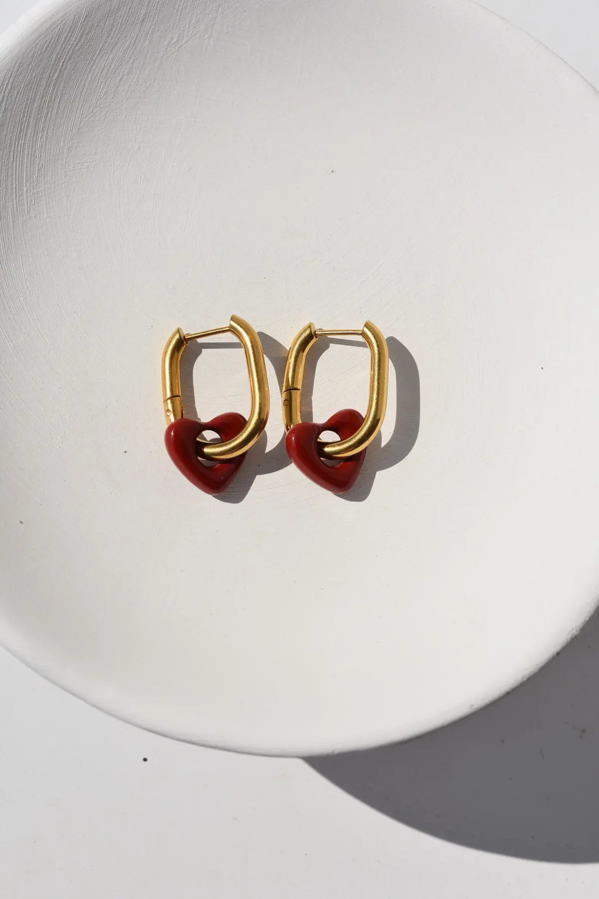Ruby Wine Earrings