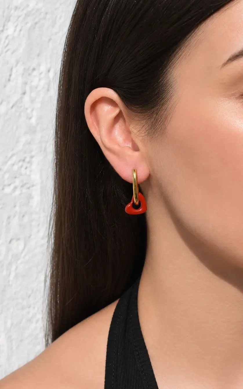 Ruby Wine Earrings